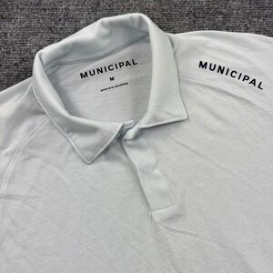 Municipal Mens Sport Utility Gear Performance Polo Shirt Light Blue Medium